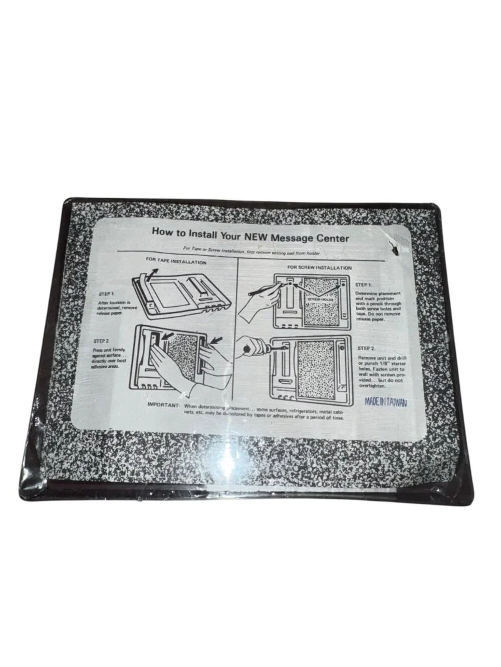 Message Center Organizer With Corkboard & Key Hooks Wall Mountable